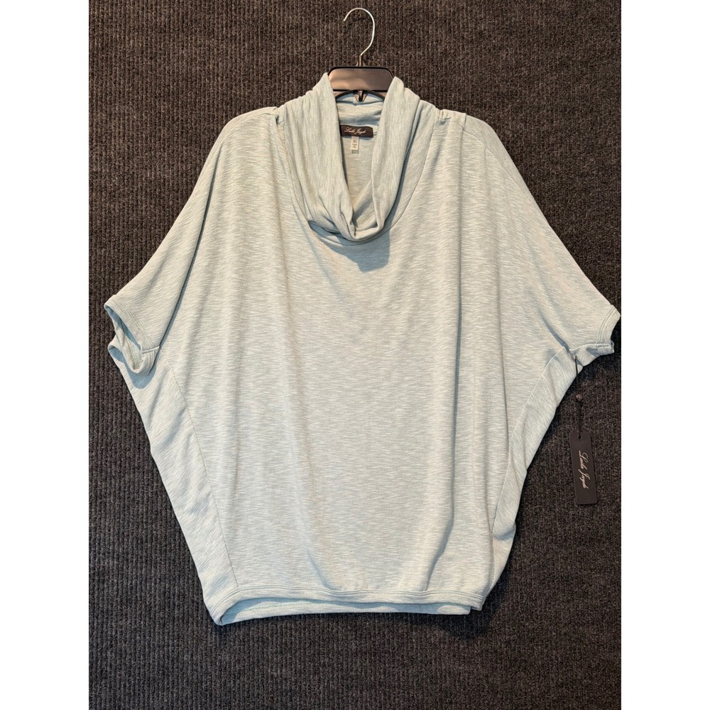 Laila Jayde Sweater XL Cowl Neck Dolman Sleeve Top Seafoam Green Lagenlook NEW
